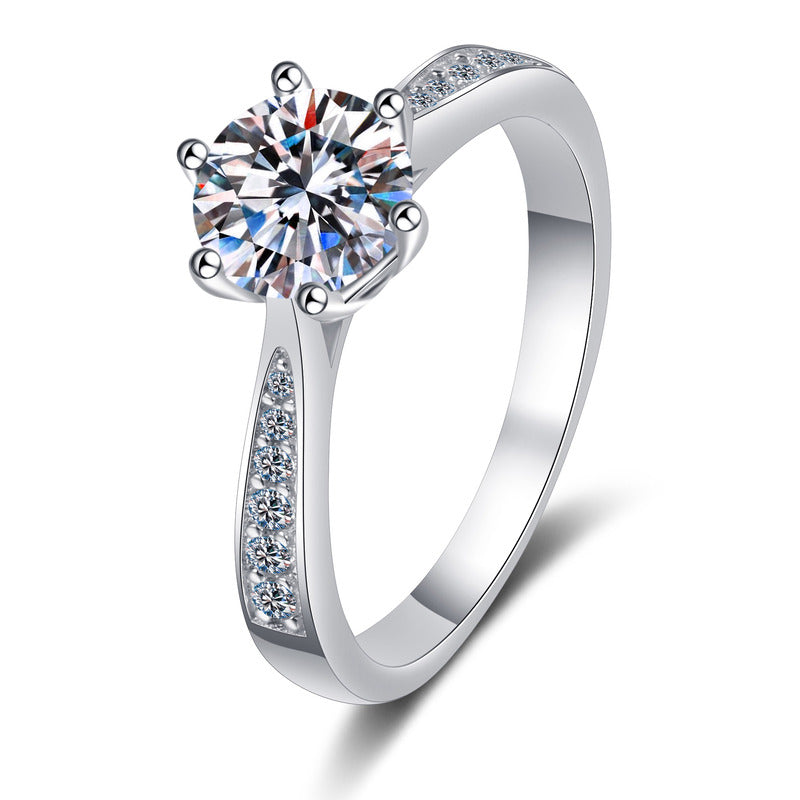 Henrietta's Solitaire Moissanite Ring