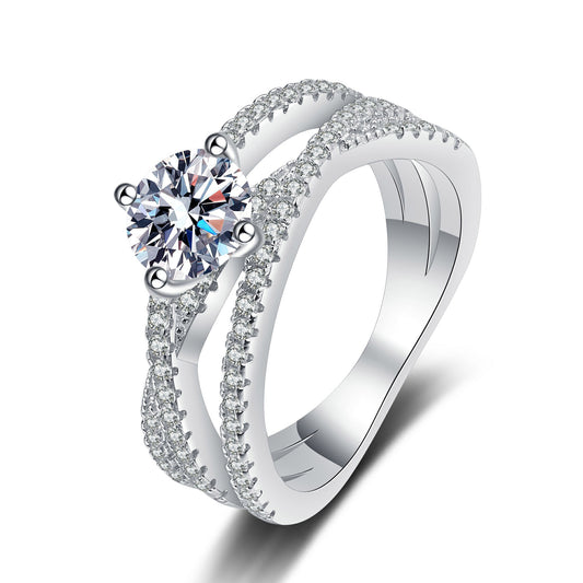 Eleanor's Elegance moissanite Ring