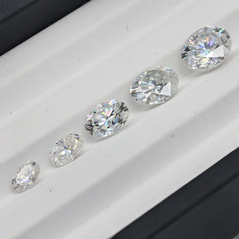 Oval Cut Certified Moissanite Solitaire