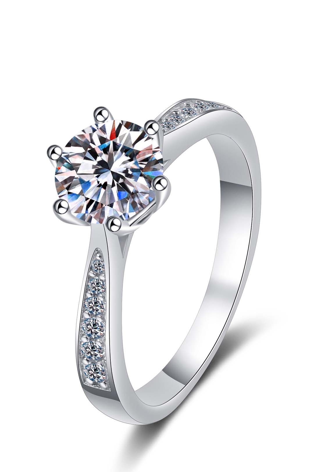 Henrietta's Solitaire Moissanite Ring