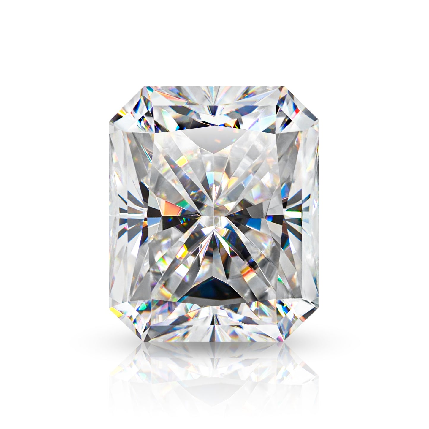 Radiant Cut Certified Moissanite Solitaire