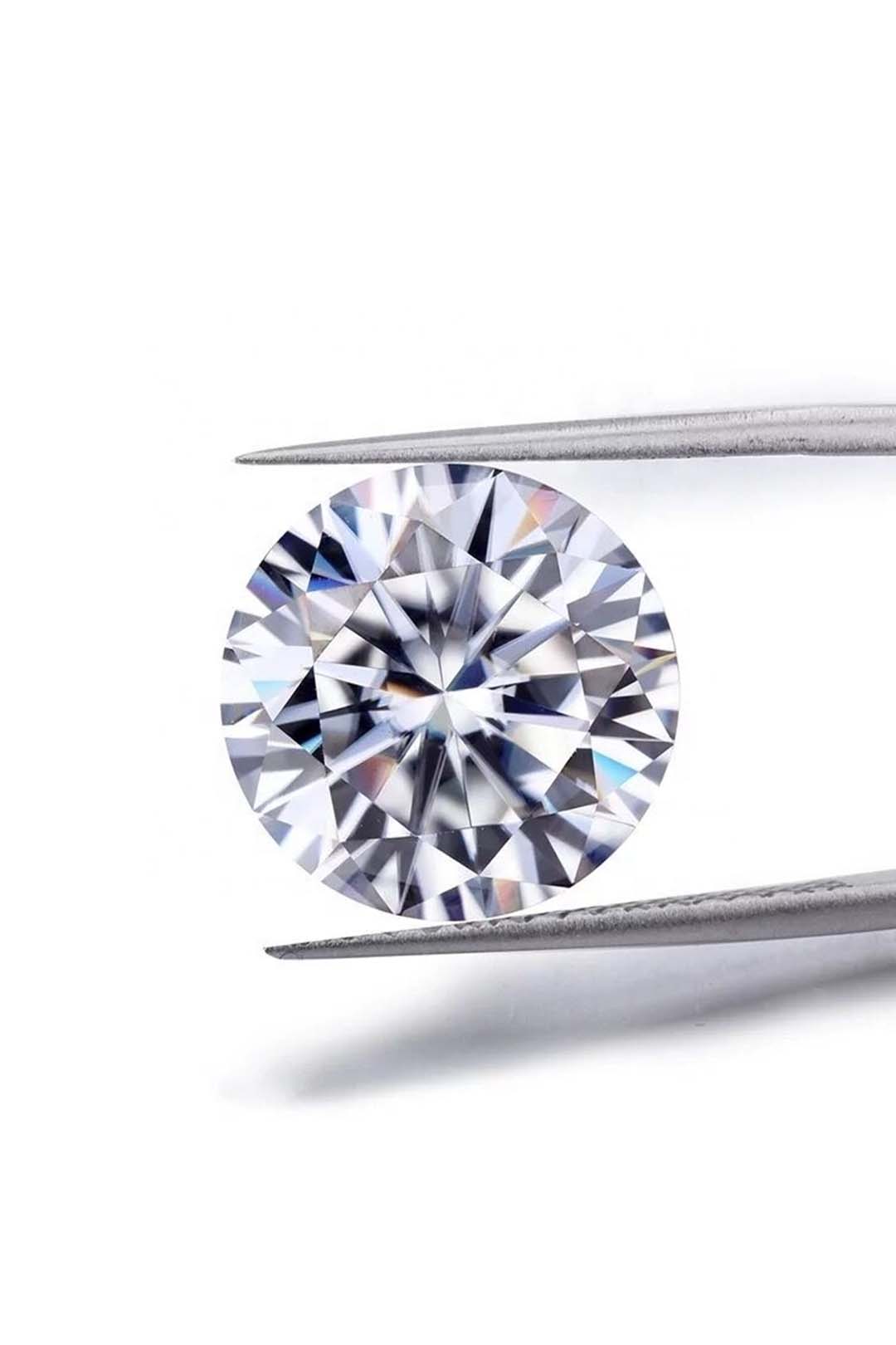 Round Cut Certified Moissanite Solitaire