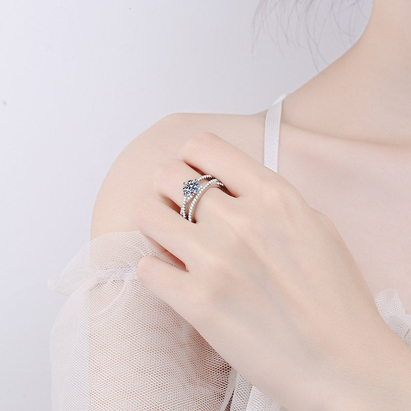 Eleanor's Elegance moissanite Ring