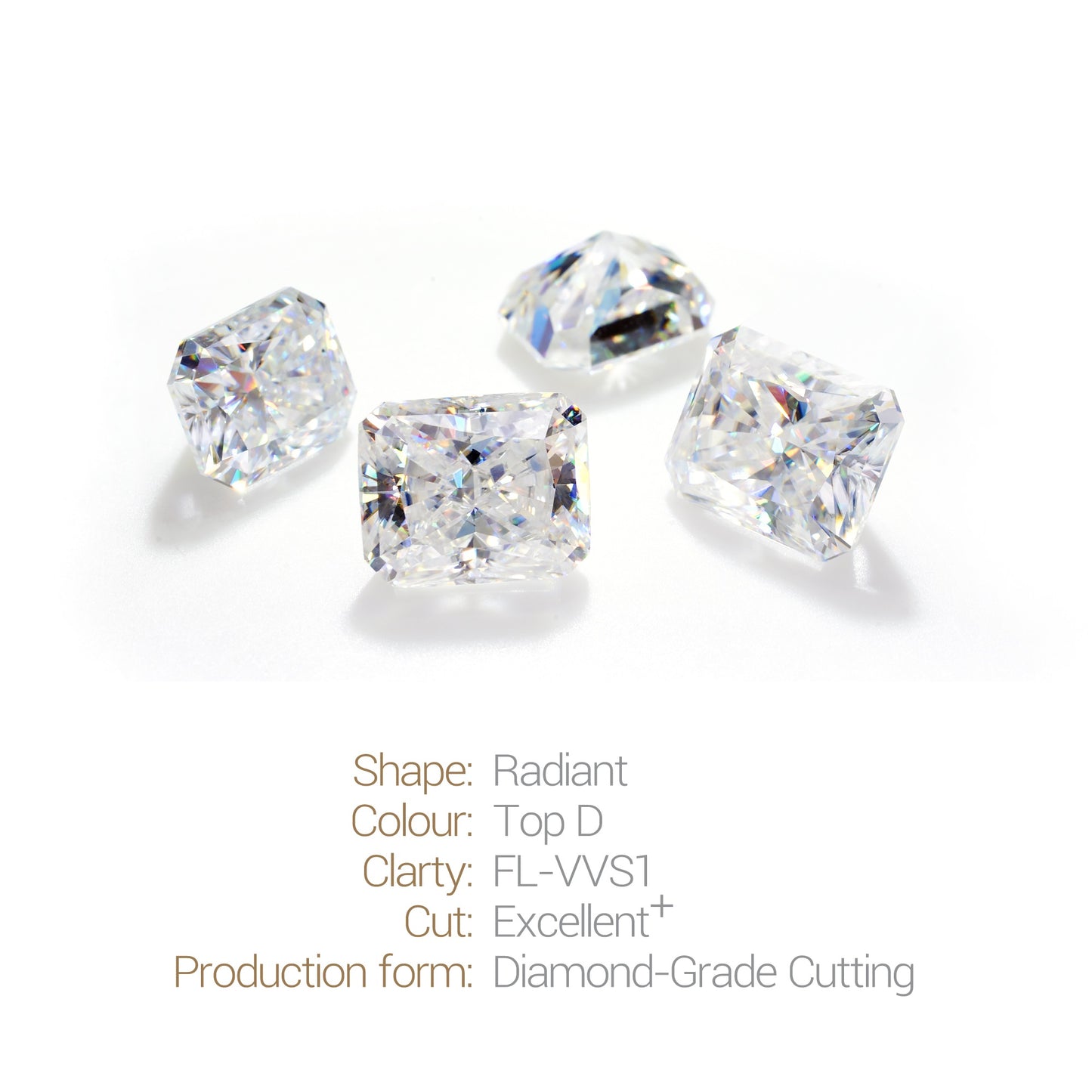 Radiant Cut Certified Moissanite Solitaire