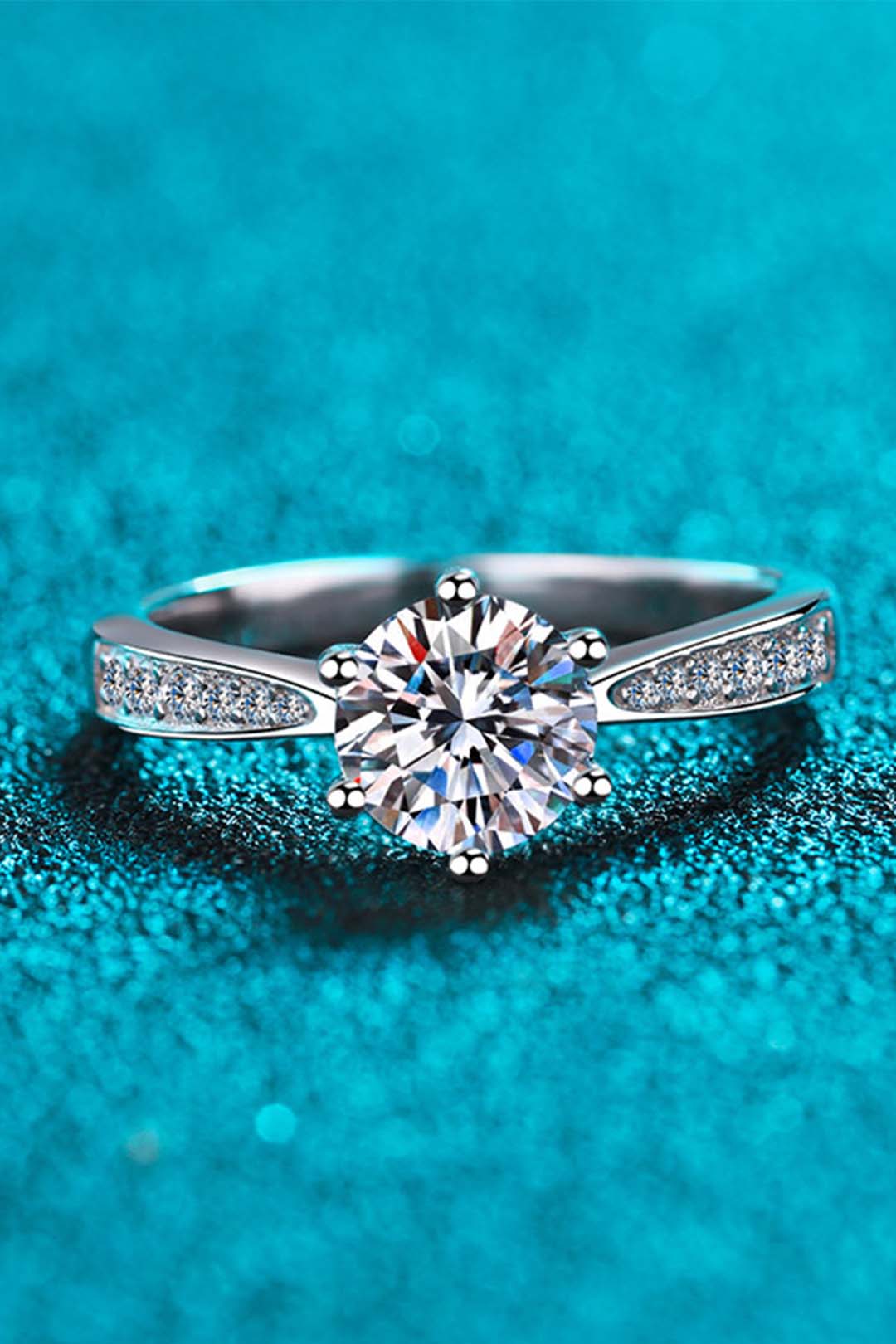 Henrietta's Solitaire Moissanite Ring