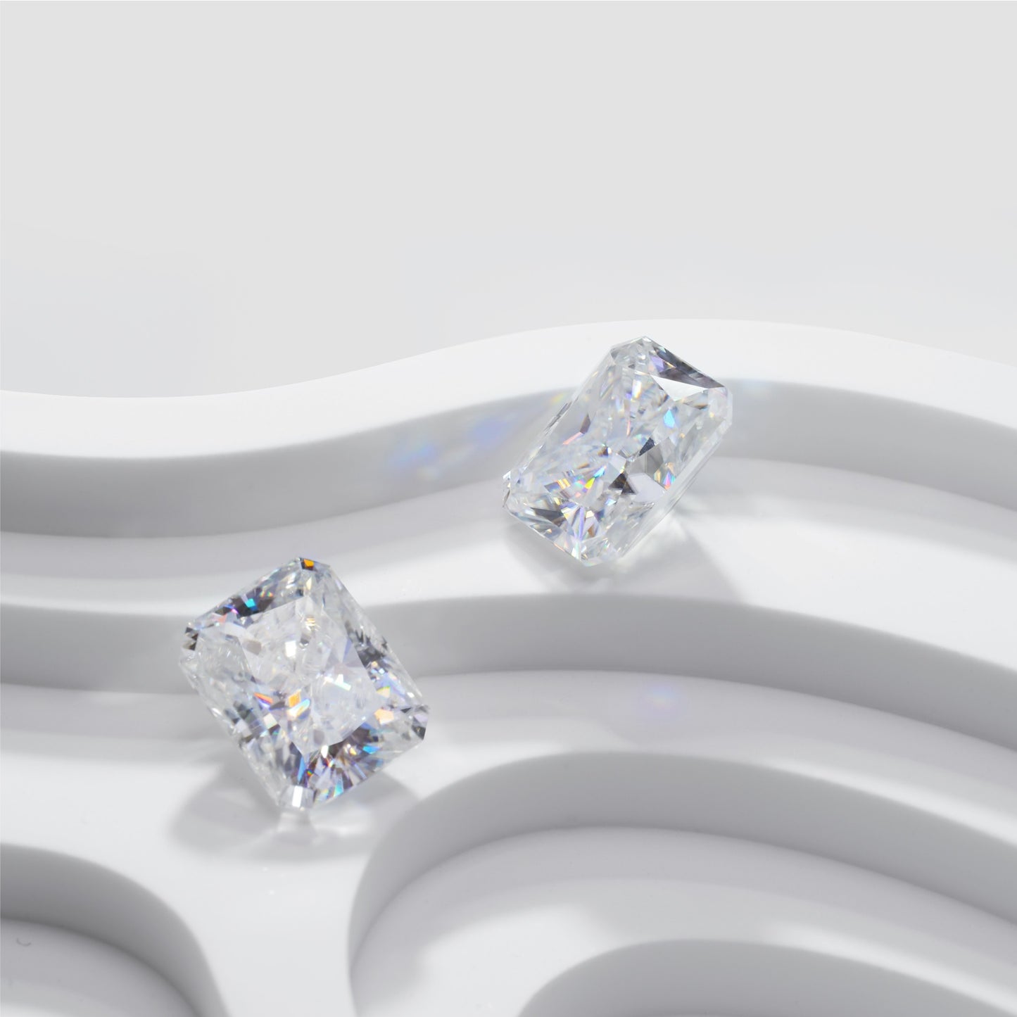 Radiant Cut Certified Moissanite Solitaire