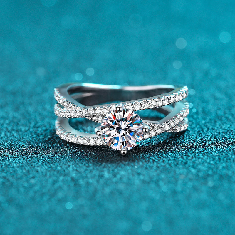 Eleanor's Elegance moissanite Ring