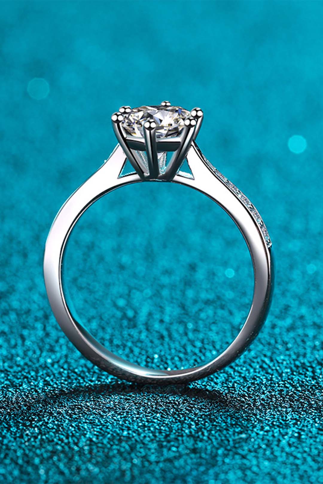Henrietta's Solitaire Moissanite Ring