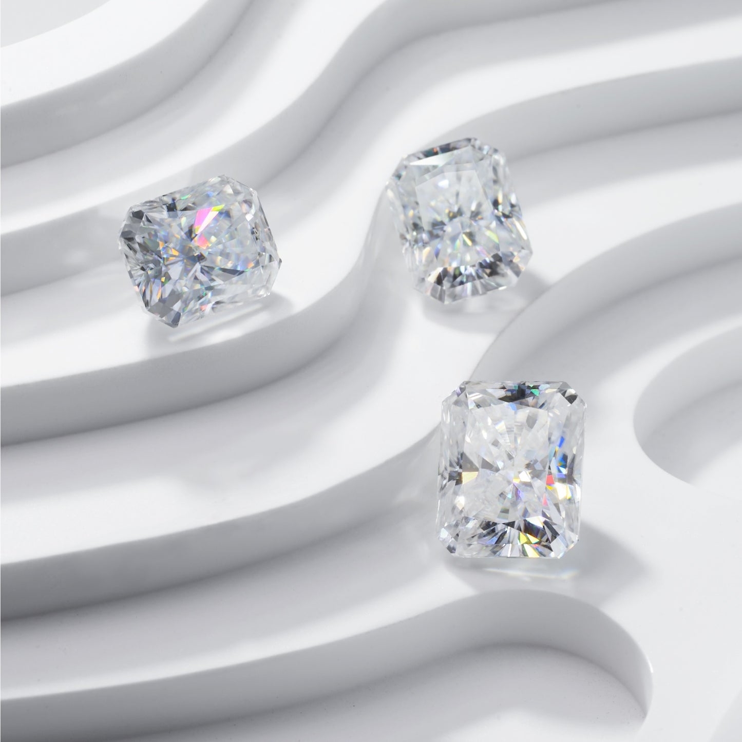 Radiant Cut Certified Moissanite Solitaire