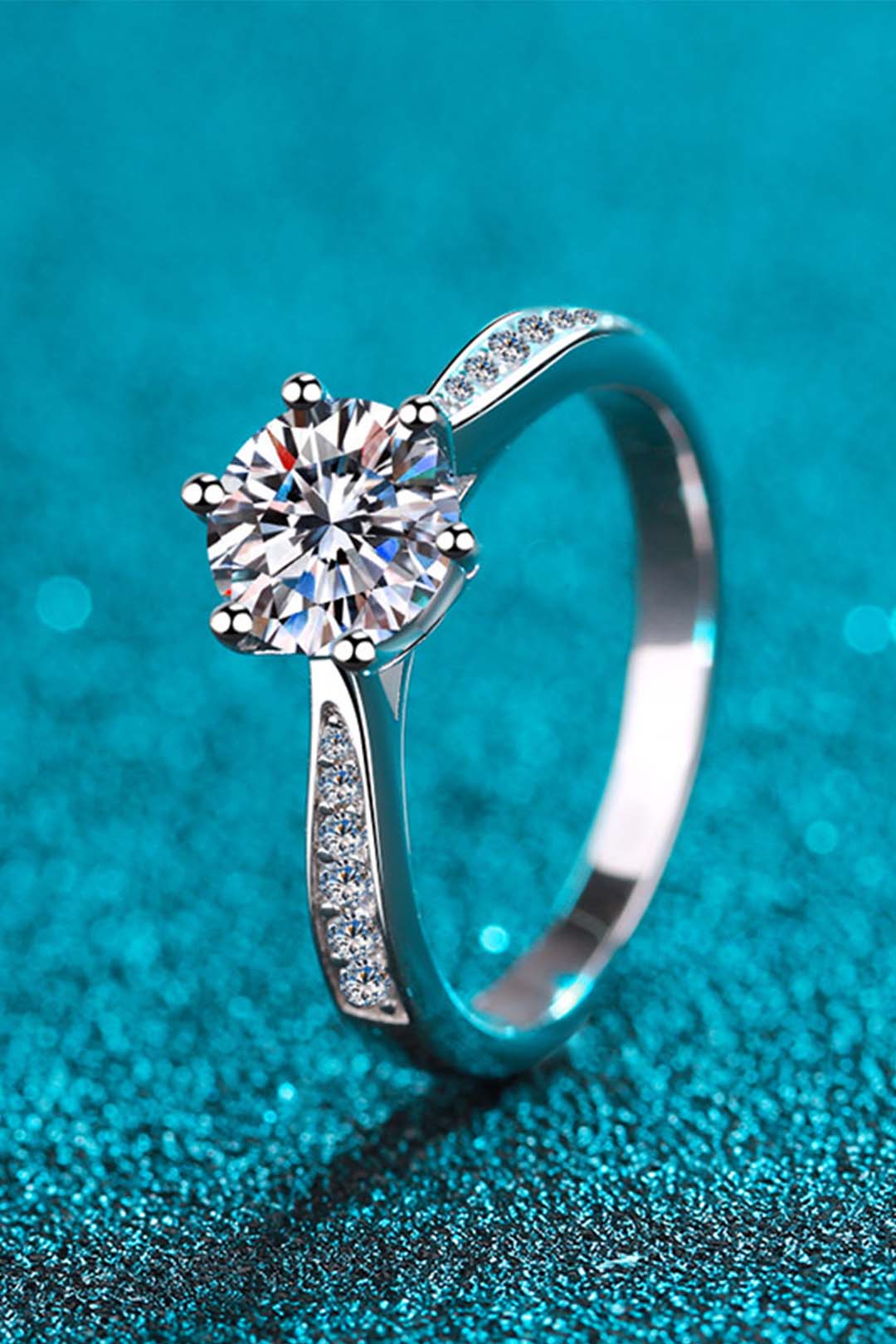 Henrietta's Solitaire Moissanite Ring