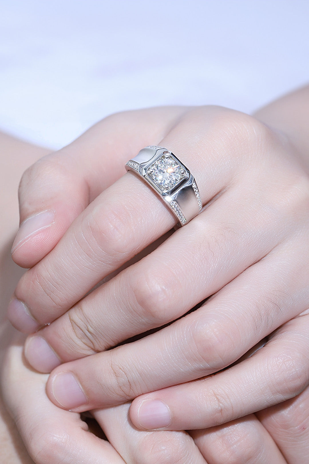 Maverick moissanite Ring