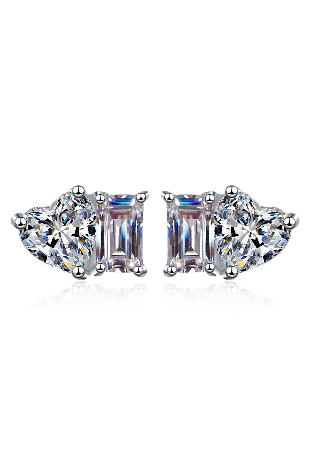 Primrose Moissanite Solitaire Earrings