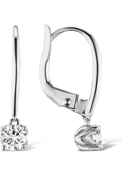 Radiant Ice Dangles solitaire earring
