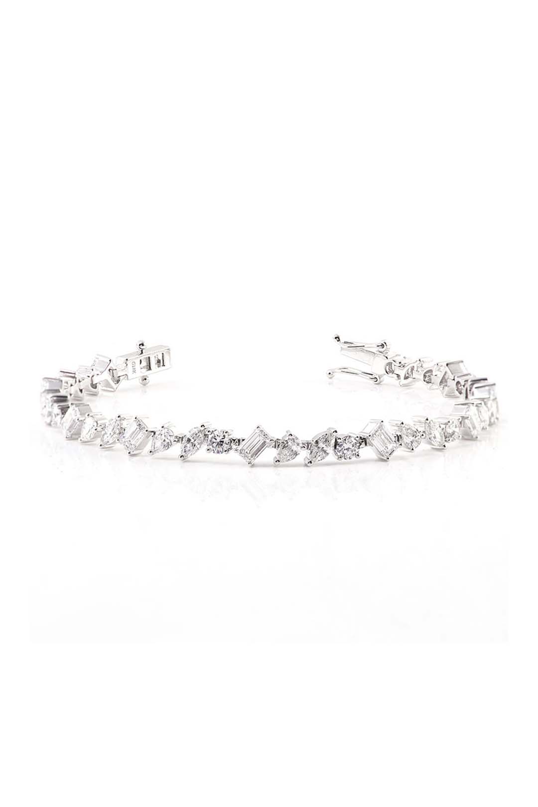 Charms All Shapes 20 Cents Moissanite Tennis Bracelet