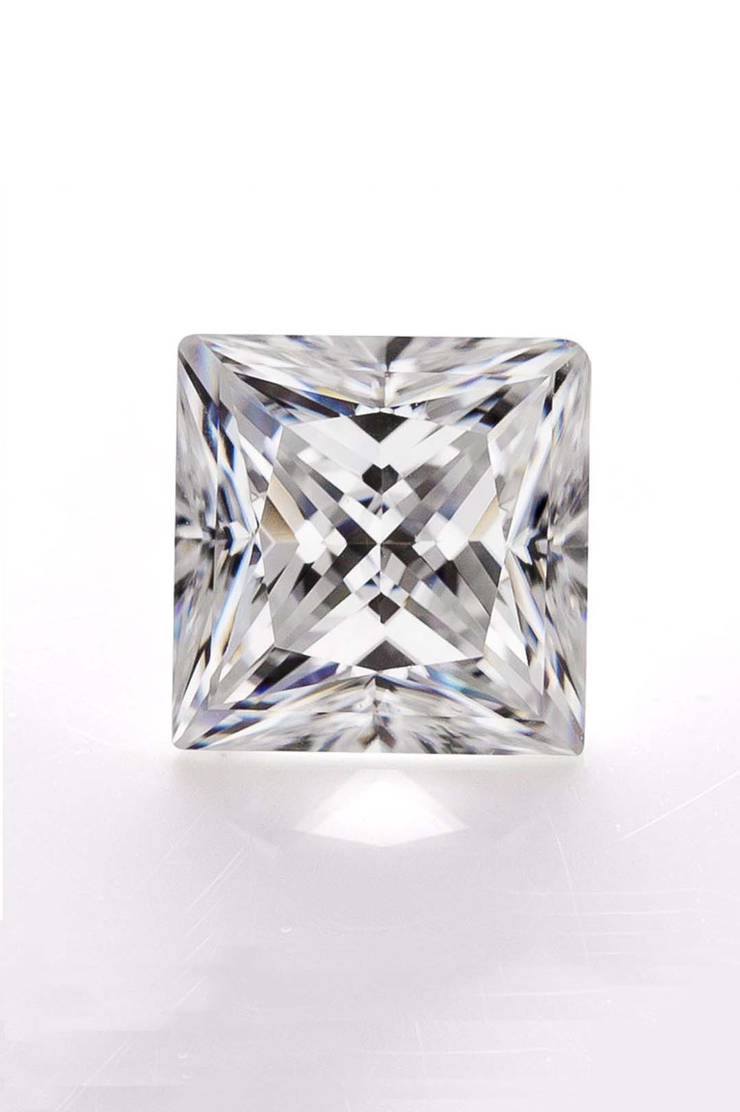 Princess Cut Certified Moissanite Solitaire