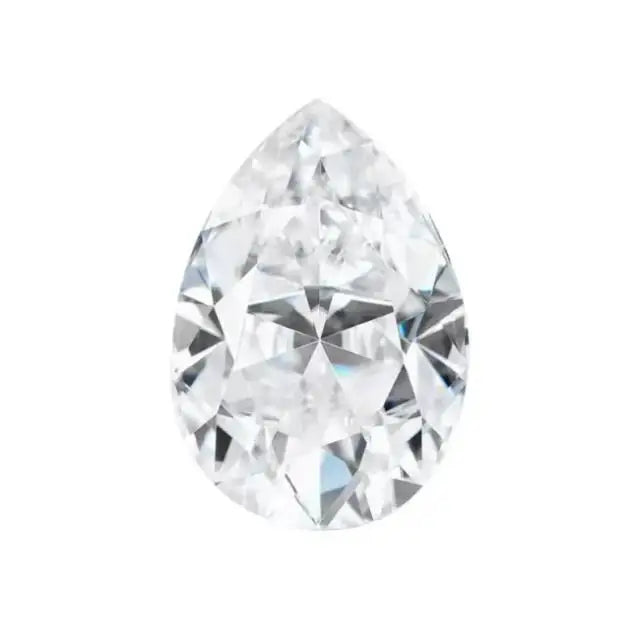 Pear Cut Certified Moissanite Solitaire