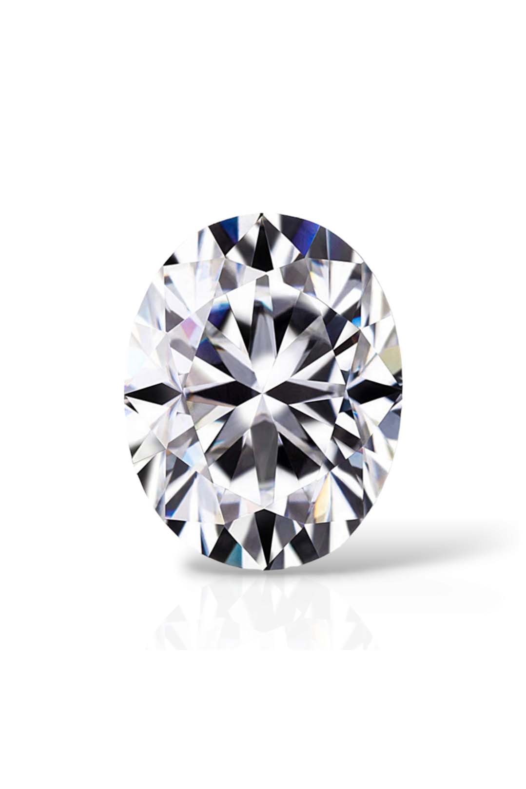 Oval Cut Certified Moissanite Solitaire