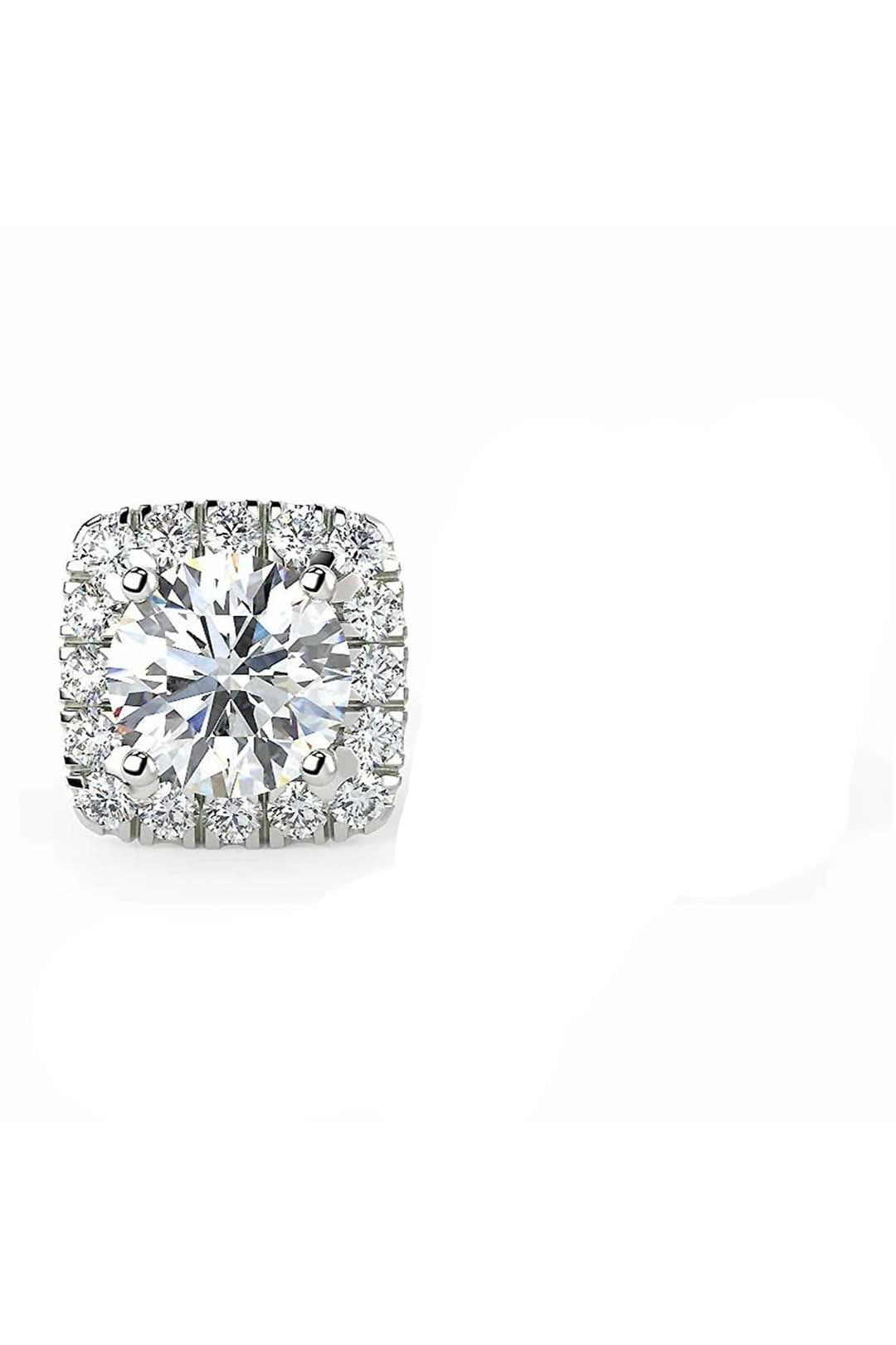 Customized 3 Carats Single stud Starfire Glamour Solitaire Earring - 1 piece