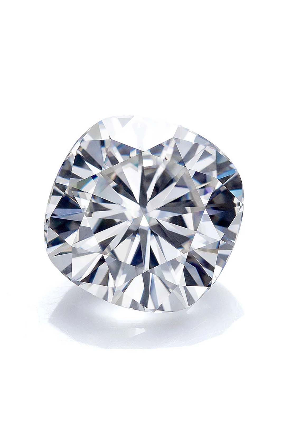 Cushion Cut Certified Moissanite Solitaire