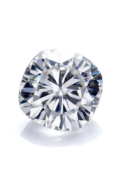 Cushion Cut Certified Moissanite Solitaire