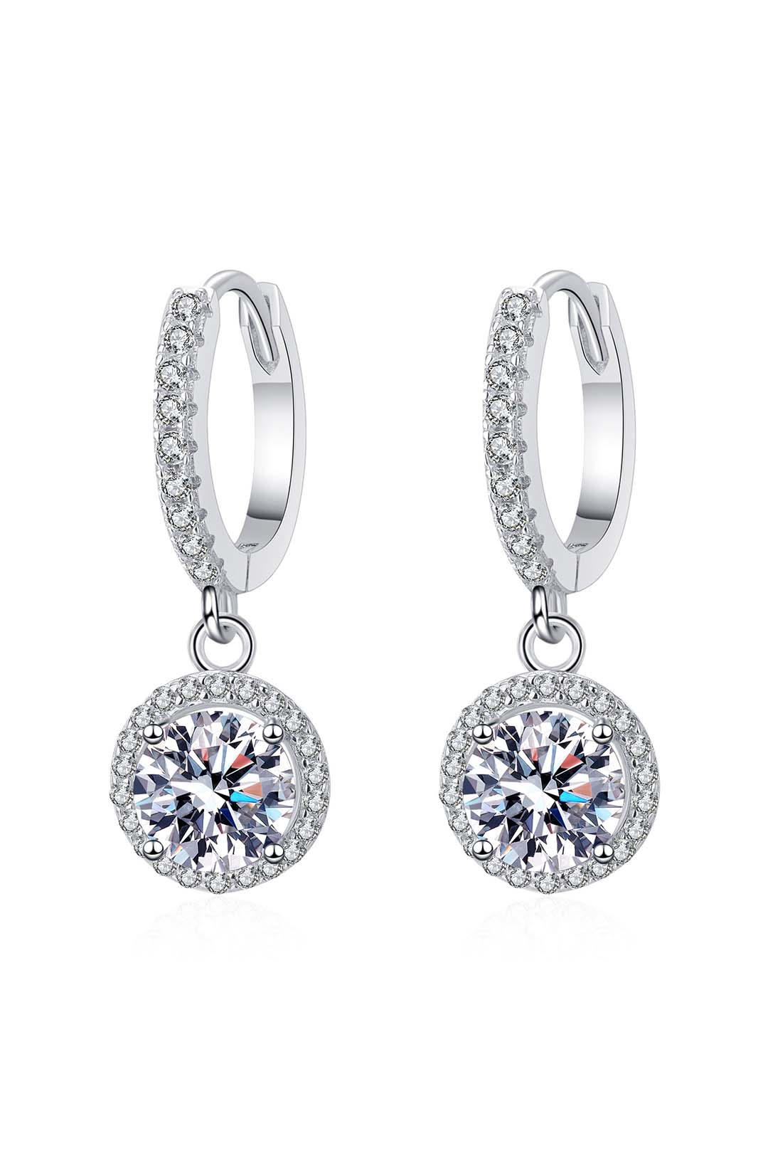 MesmeraGem Dangle solitaire earring