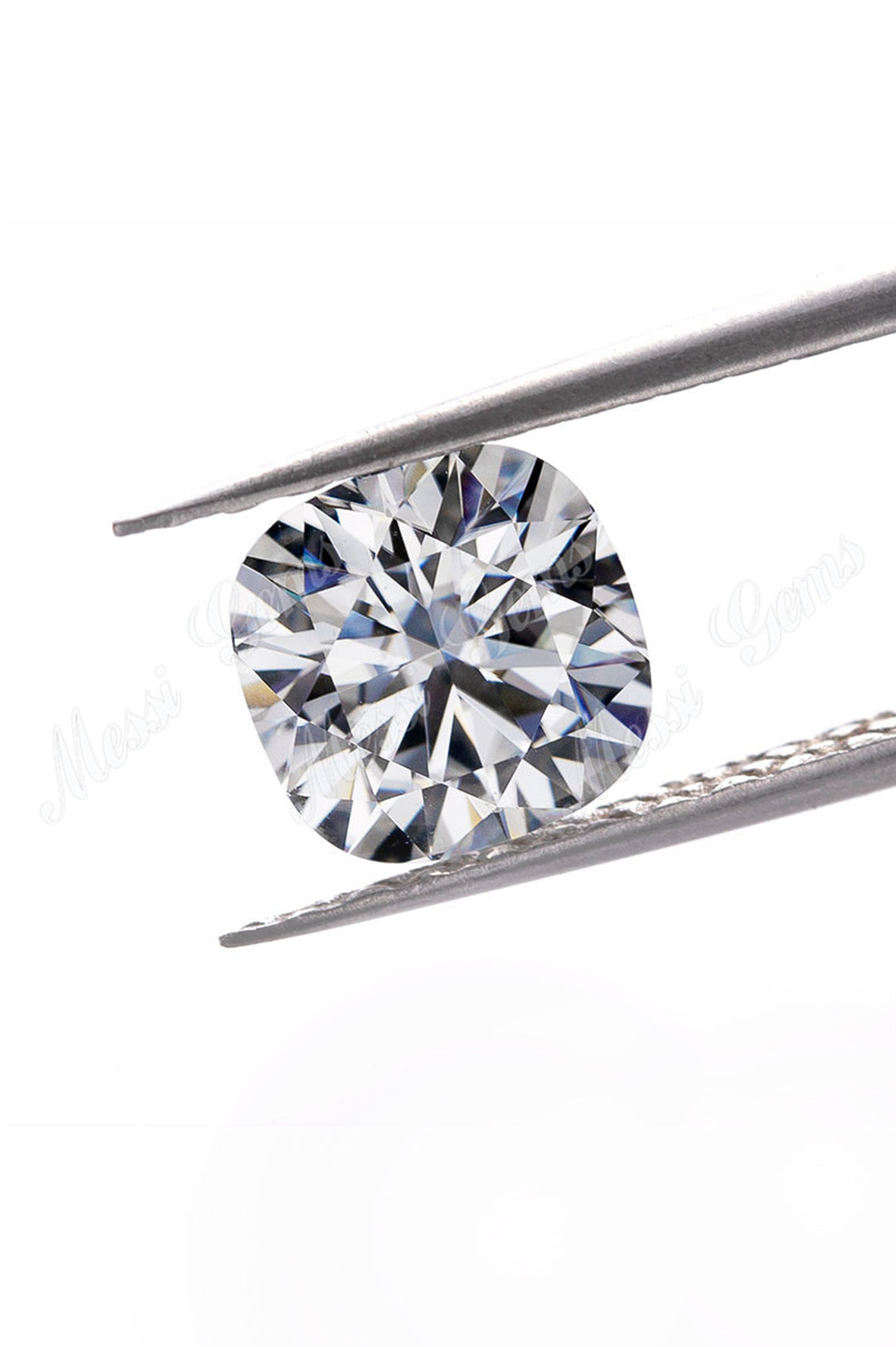 Cushion Cut Certified Moissanite Solitaire