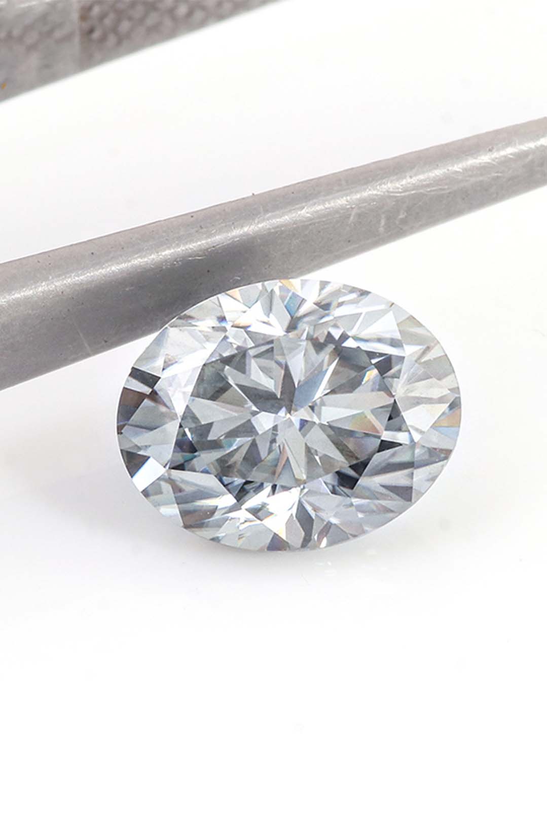 Oval Cut Certified Moissanite Solitaire