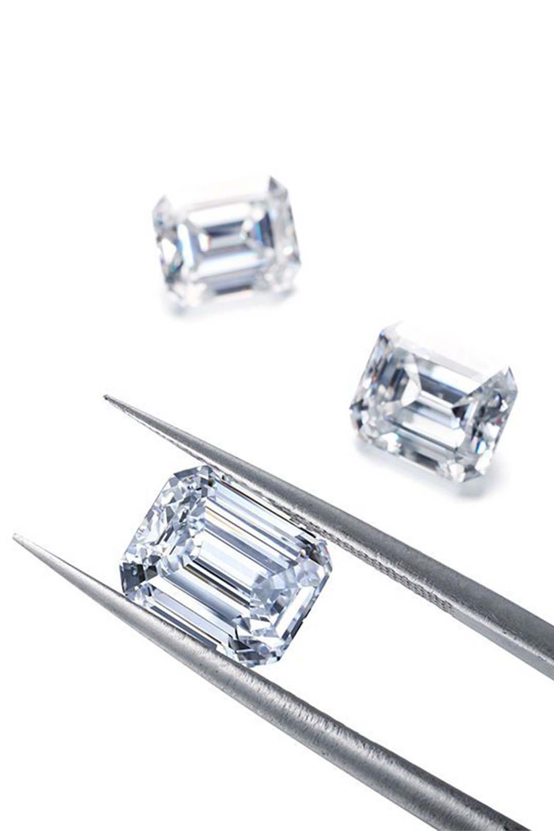 Emerald Cut Certified Moissanite Solitaire