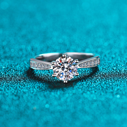 Henrietta's Solitaire Moissanite Ring