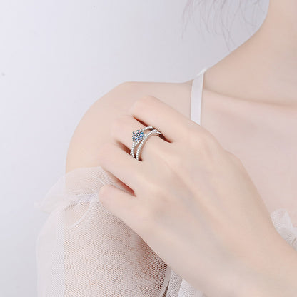 Eleanor's Elegance moissanite Ring