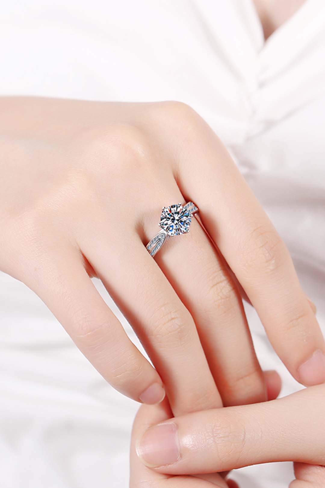 Matilda moissanite Solitaire Ring