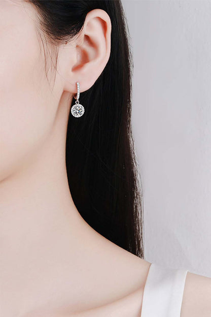 MesmeraGem Dangle solitaire earring
