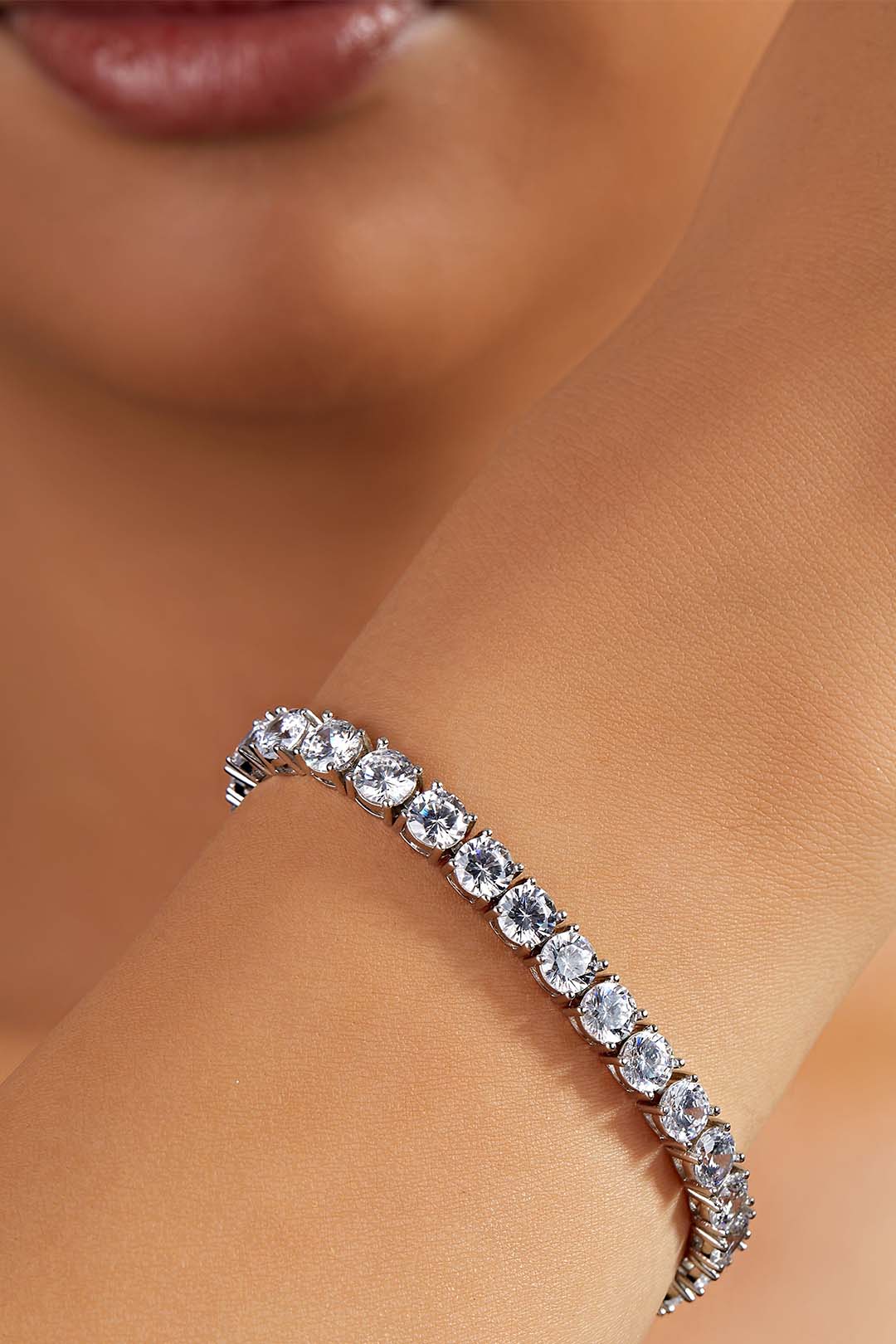 50 Cents (5.10mm) Moissanite Tennis Bracelet
