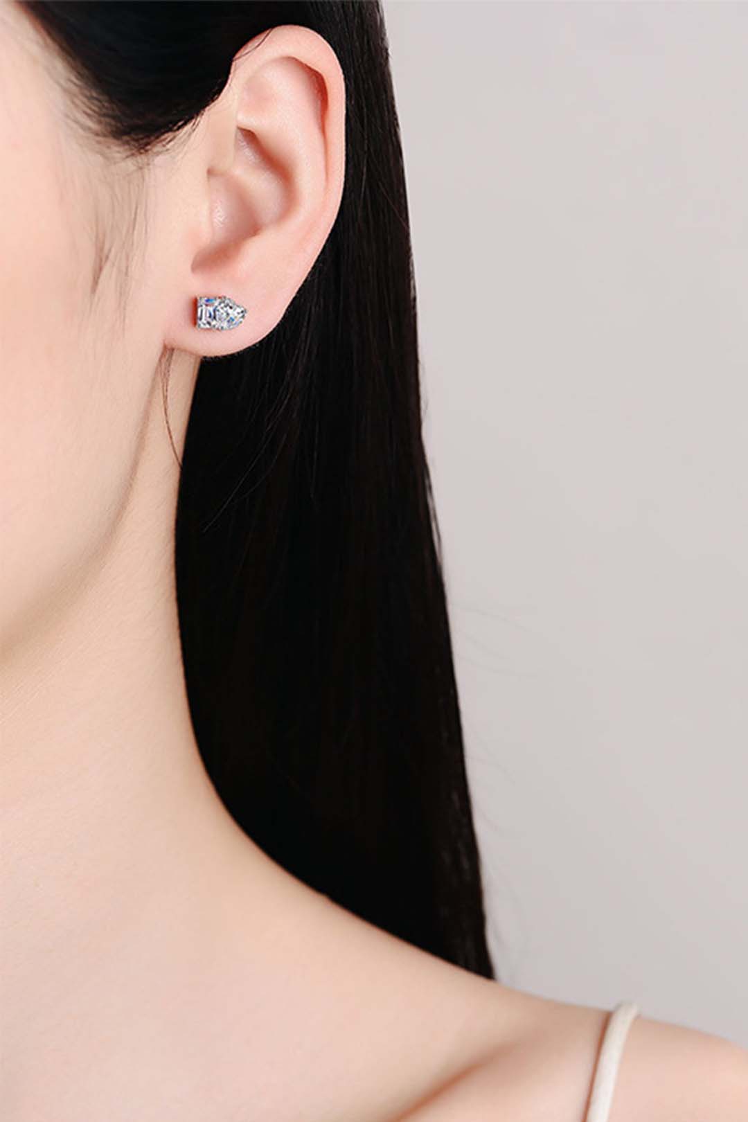 Primrose Moissanite Solitaire Earrings