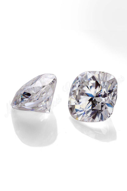 Cushion Cut Certified Moissanite Solitaire