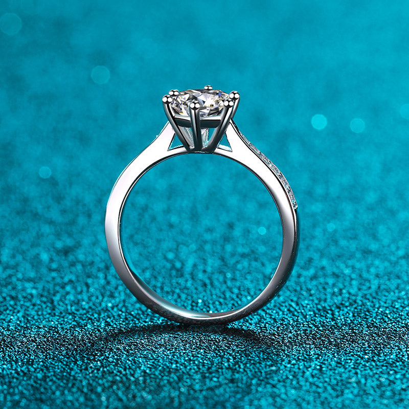 Henrietta's Solitaire Moissanite Ring