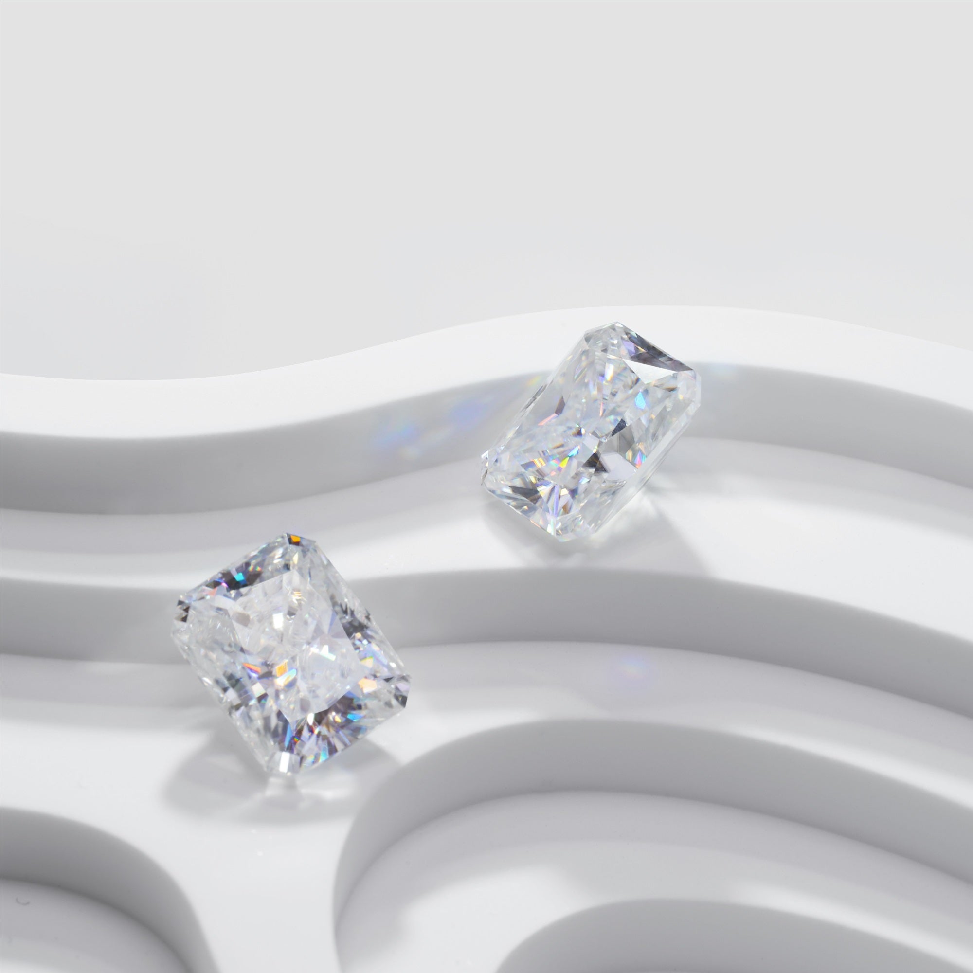 Radiant Cut Certified Moissanite Solitaire
