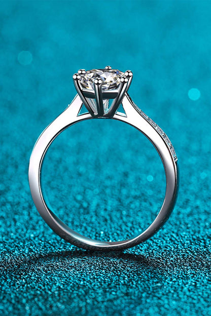 Henrietta's Solitaire Moissanite Ring