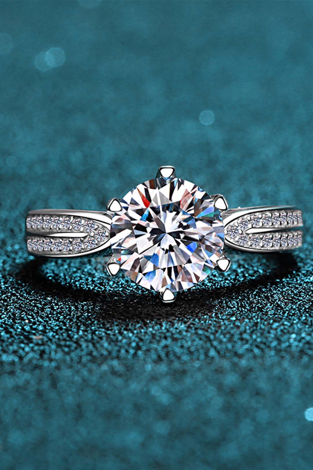 Matilda moissanite Solitaire Ring