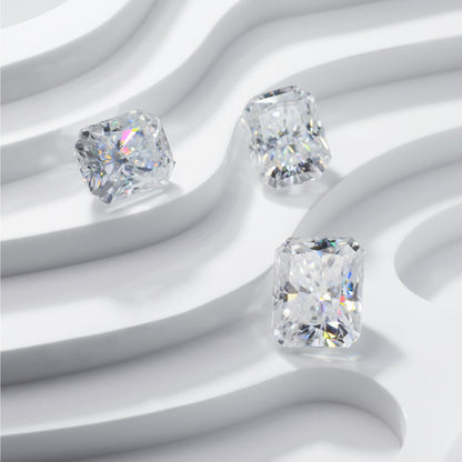 Radiant Cut Certified Moissanite Solitaire
