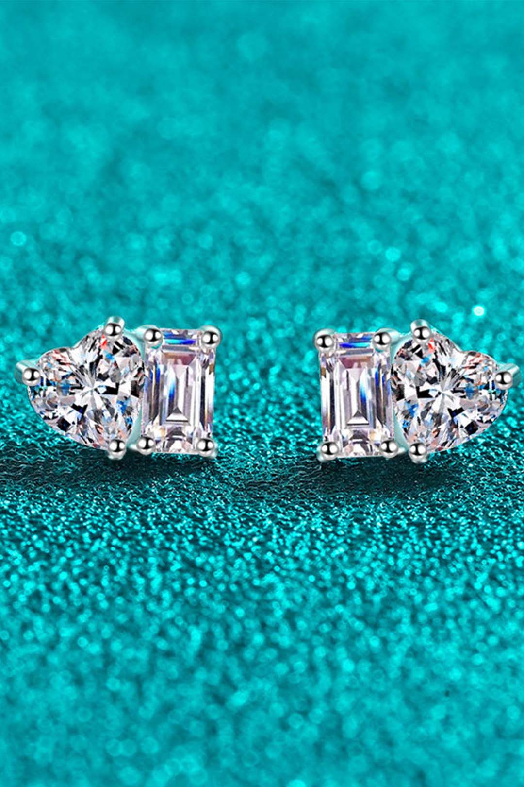 Primrose Moissanite Solitaire Earrings
