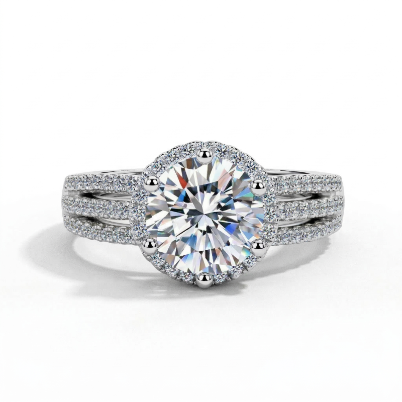 Graceful Georgiana moissanite Ring