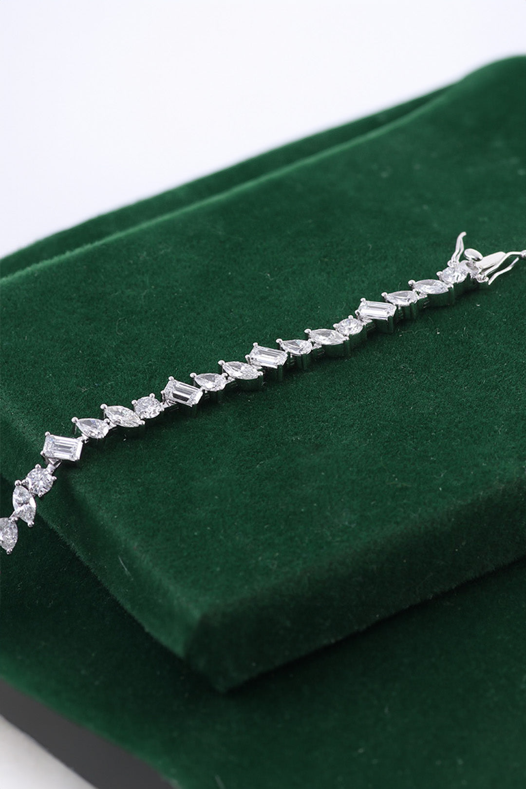 Charms All Shapes 20 Cents Moissanite Tennis Bracelet