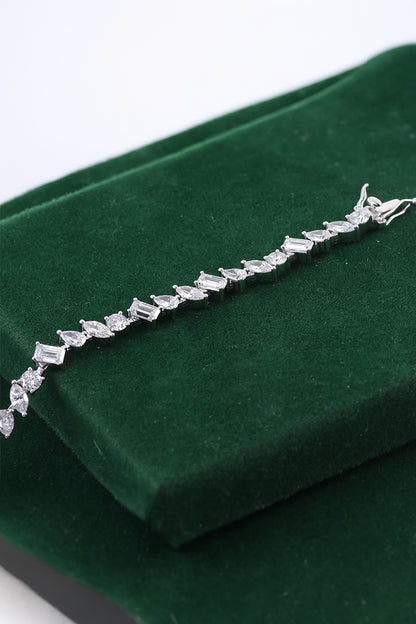 Charms All Shapes 20 Cents Moissanite Tennis Bracelet