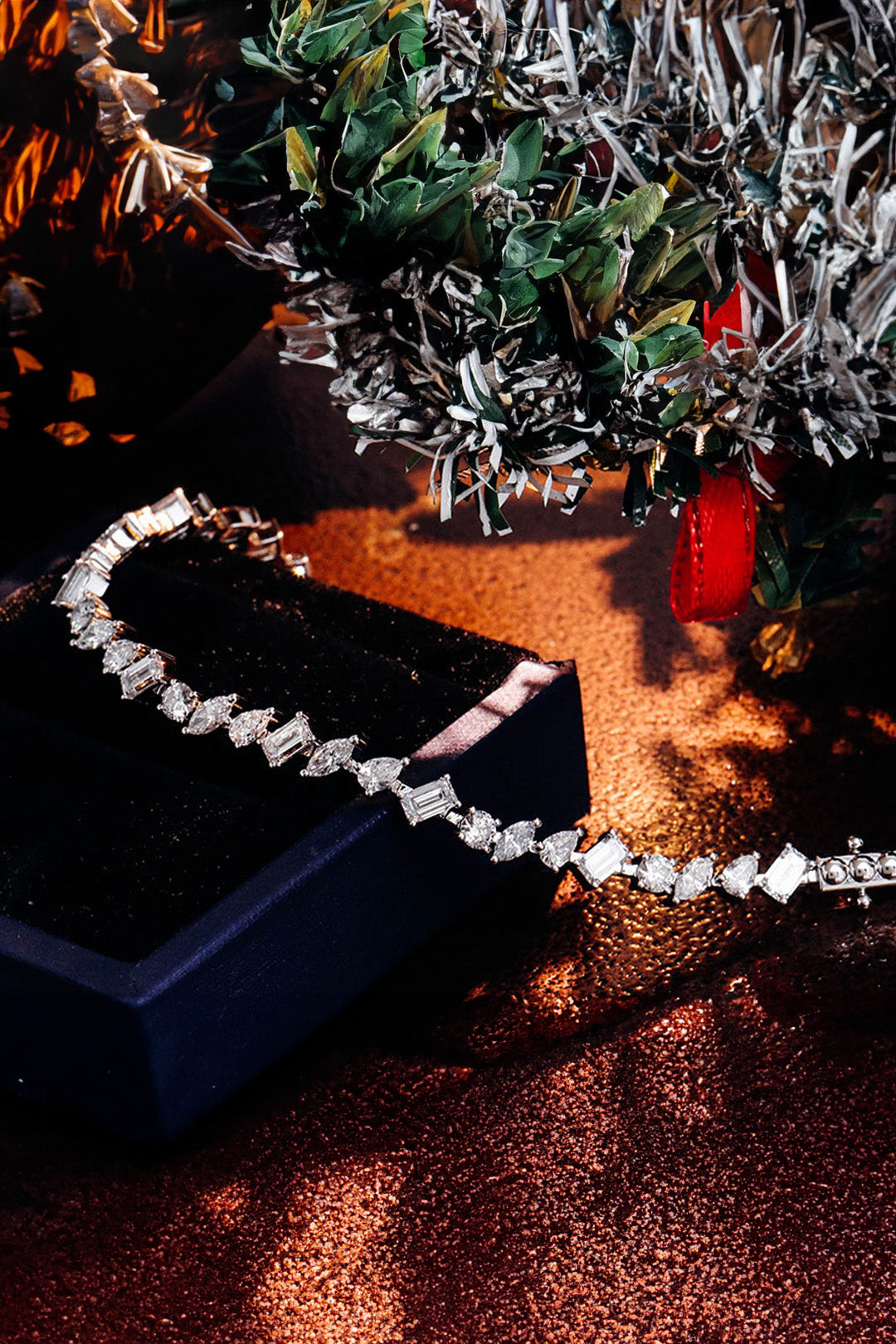 Charms All Shapes 20 Cents Moissanite Tennis Bracelet