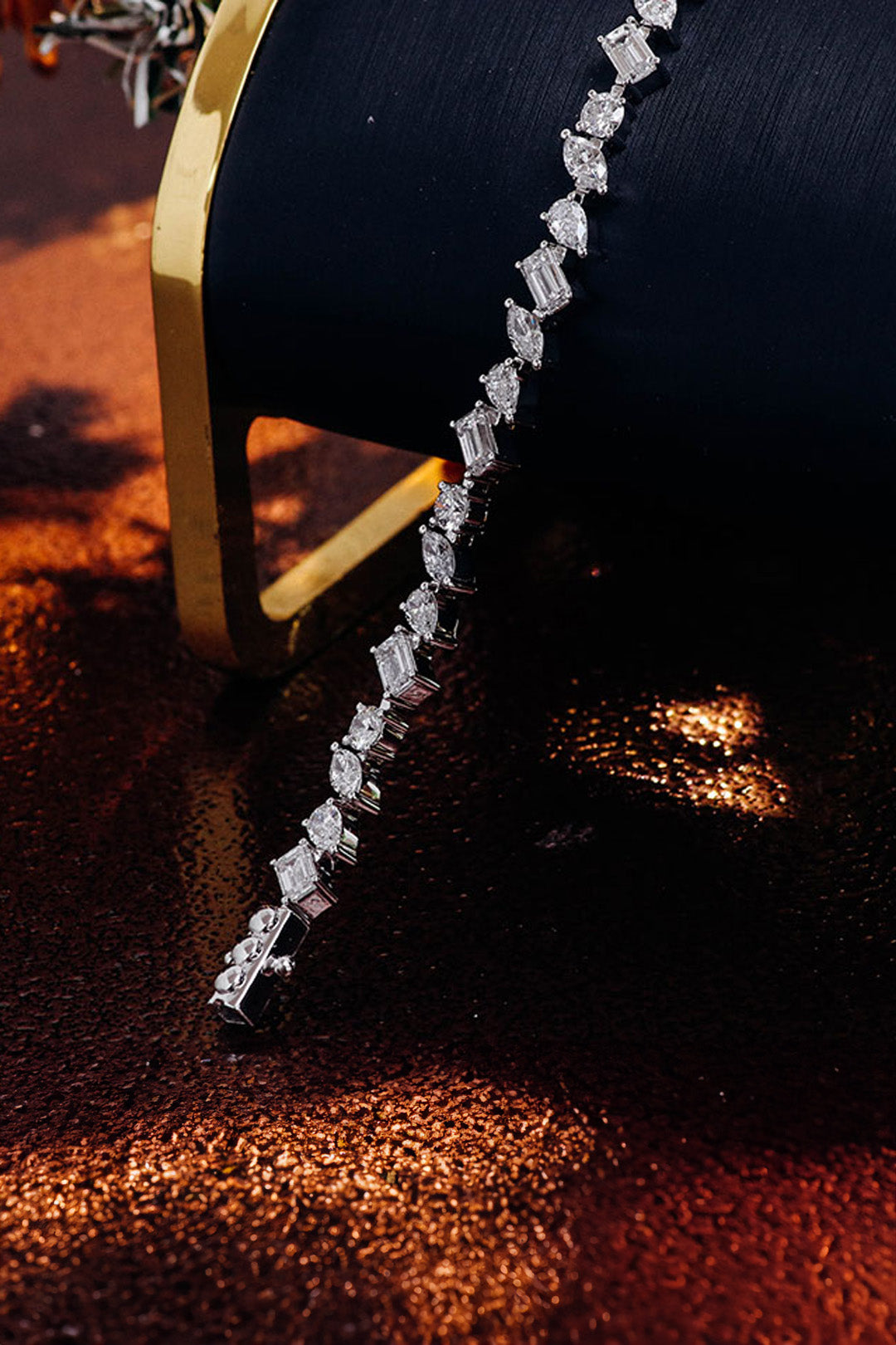 Charms All Shapes 20 Cents Moissanite Tennis Bracelet