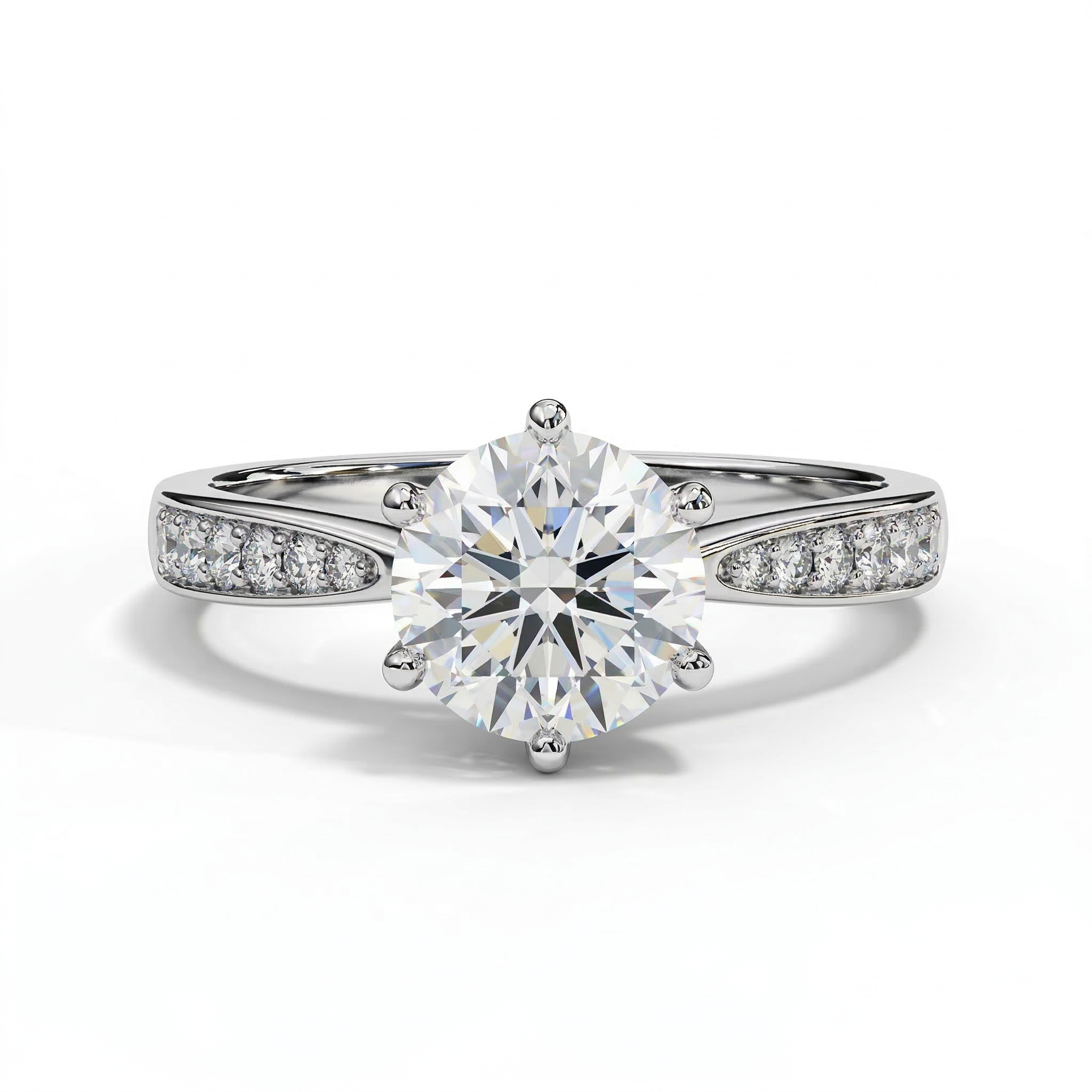 Henrietta's Solitaire Moissanite Ring