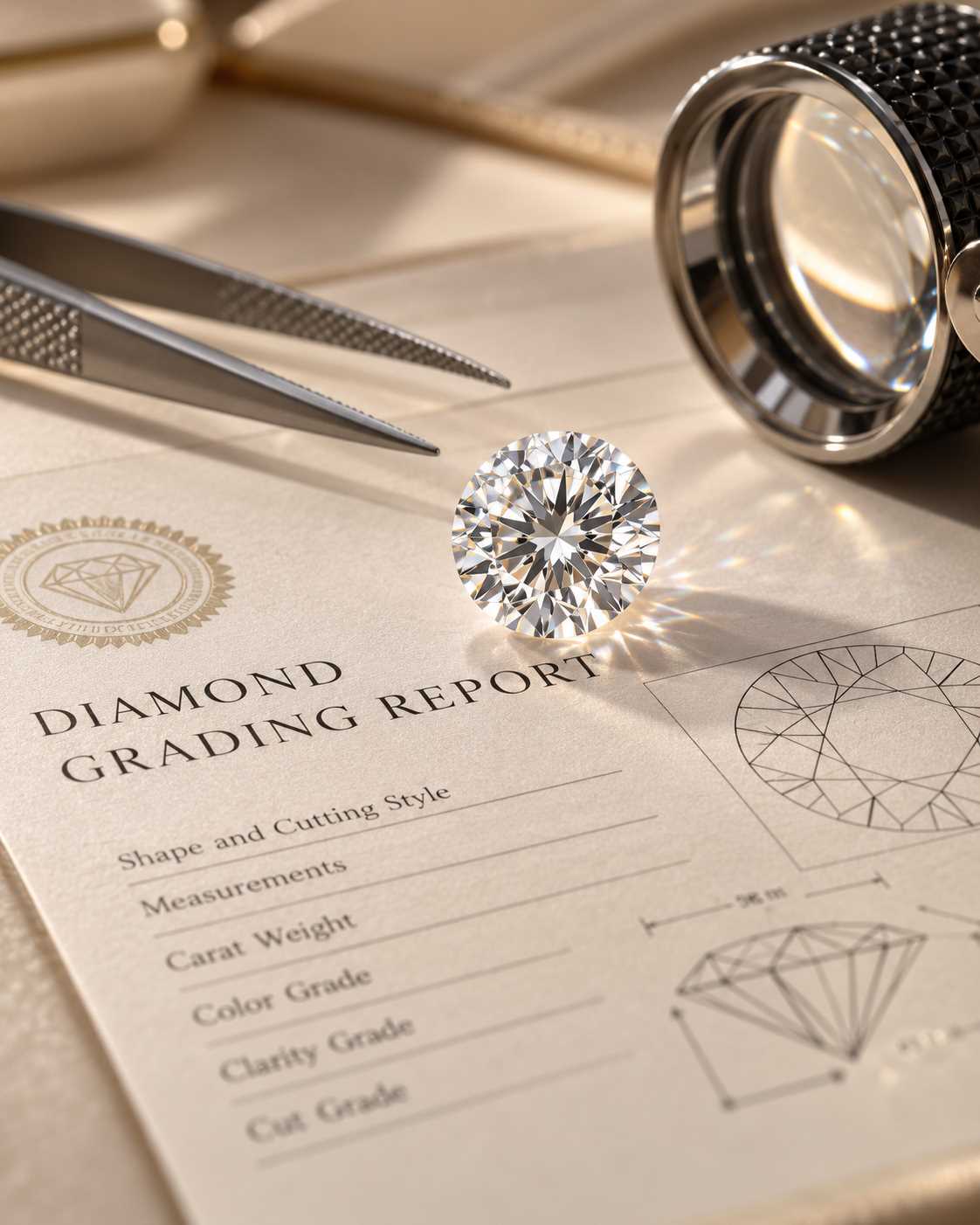 Diamond grading certificate