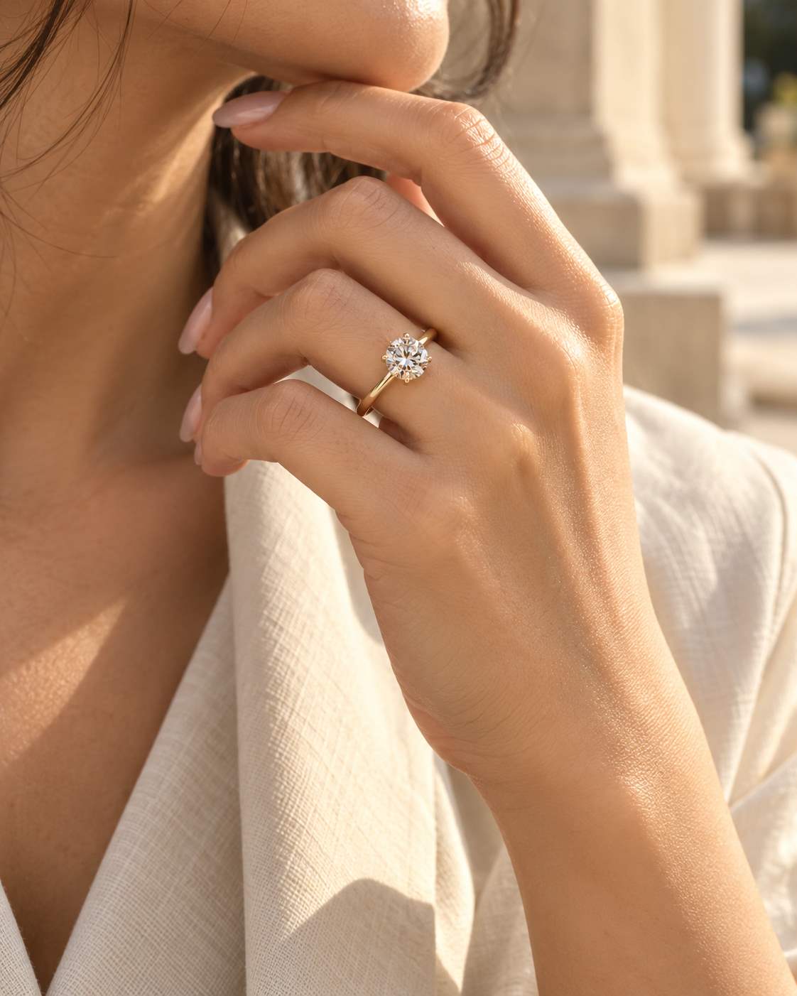 Diamond ring detail