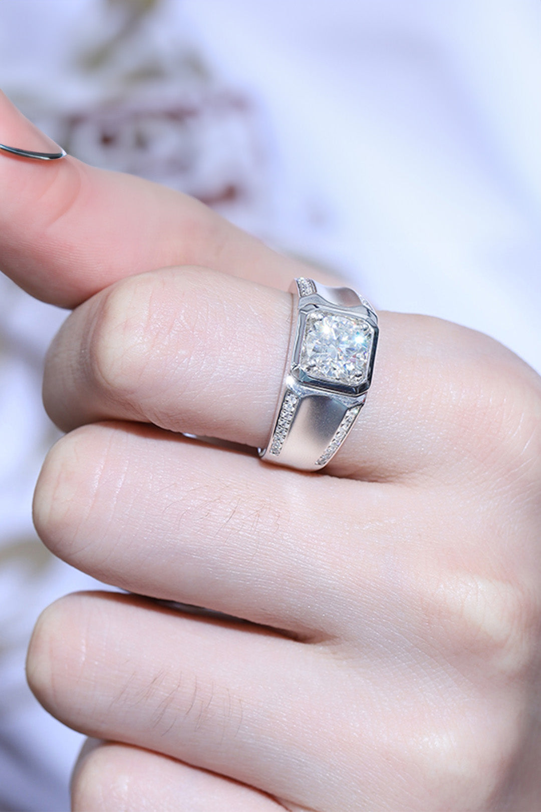 Maverick moissanite Ring